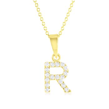 Zlatý řetízek s písmenem R